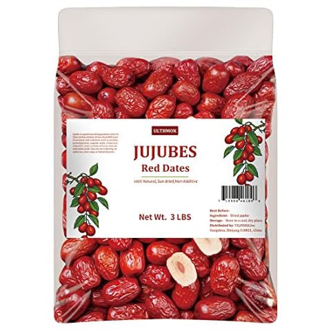 Premium Jujube Red Dates 3LB/1359g,Selected Dried Fruit,Big & Delicious,100% Natural 红枣 Cover