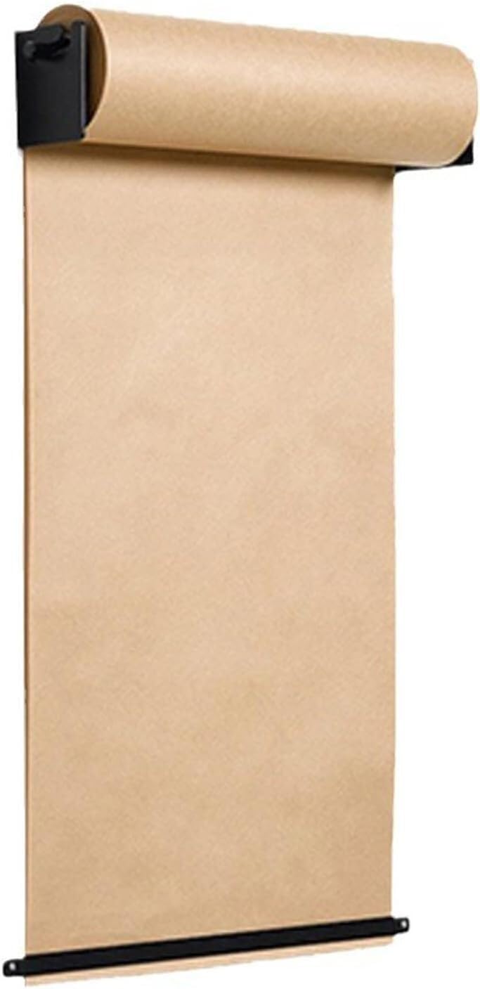 Uchwyt na rolkę papieru pakowego, wiszący uchwyt na rolkę notatek Wall Art wiszący dozownik rolek papieru rzeźniczego Tablica ogłoszeń