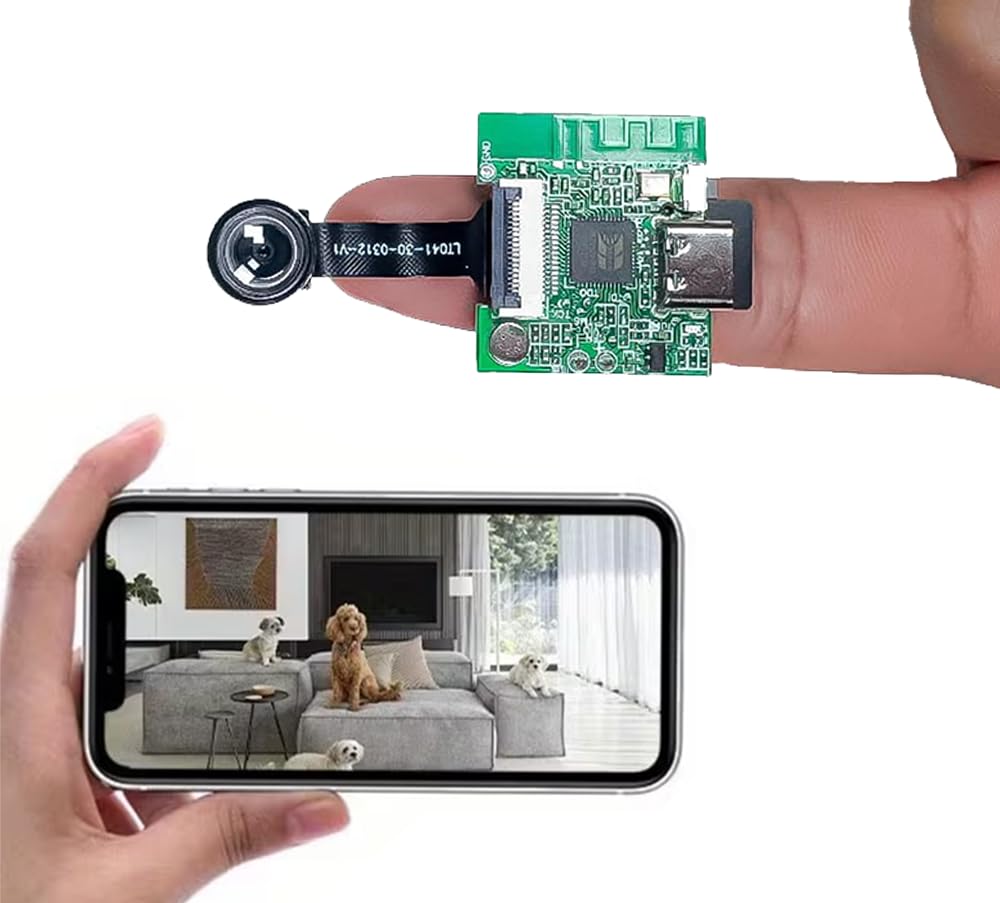 mini wifi videocamera 5v 26x23mm app gestione recording