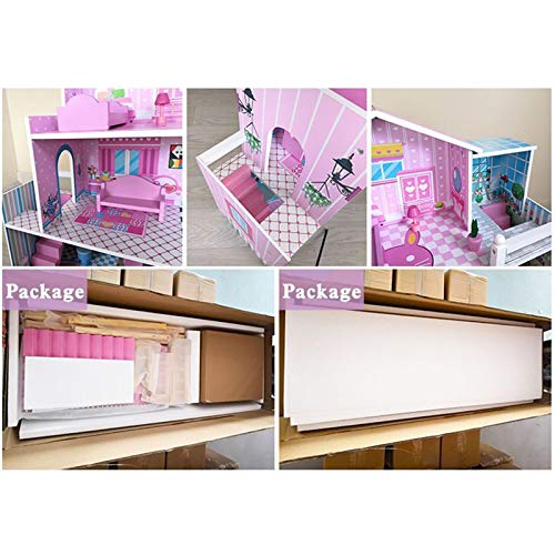 WanuigH Puppenhaus Spielzeug Spiel Haus Spielzeug Schloss Haus Modell DIY Puppen Haus Haus Holz Puppen Haus Modell 3D… – Bild 6