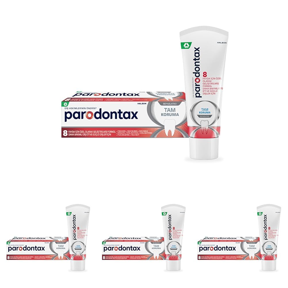 Parodontax Diş Eti Bakımı Tam Koruma & Beyazlatıcı Diş Macunu 75 ml (4 paketi)