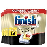 Finish Ultimate Plus Lemon Sparkle Dishwashing Tablets 98 Pack (14 Pack x 7)