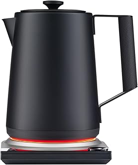 SAKI Luna Electric Kettle Pro, Temperature Control with 7 Presets, 60min Temperature Hold 1.75L Electric Tea Kettle, 304 Stainless Steel Kettle, Auto-Off & Boil-Dry Protection, BPA Free