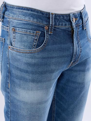 Image of Spykar Men's Slim Fit Low Rise Casual Jeans