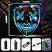 Heytech Halloween Mask Purge LED Mask for Festival Halloween Scary Party,Costume Cosplay ,Gifts (blue)