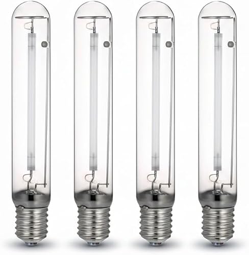 600W HPS Grow Light Bulb, E39 Base, 1150μmol PPF, 90000 Lumens, Up to 40% More Red Spectrum, High Pressure Sodium Lamp for Indoor Plants (4 Pack)
