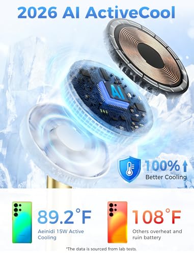 Image of Aeinidi Magnetic Wireless Charger for Samsung, 3 in 1 Super Fast Charging Station for MagSafe Charger Stand for Galaxy S26 Ultra Z Fold /Flip 8, Watch Ultra 8 7, Buds 4 /3 Pro, Not for Watch 9 /Ultra 2