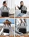 LOVEVOOK Laptop Backpack for Women Fashion Business Computer Backpacks Travel Bags Purse Doctor Nurse Work Backpack with USB Port, Fits 17-Inch Laptop Grey Black