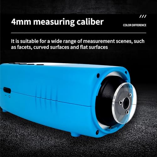 Handheld-Farbmessgerät, Farbsensor-Kolorimeter mit 2,8-Zoll-Bildschirm, Dual-Positionierungsmodi, automatische Kalibrierung, 4 mm Kaliber, 0,01 Genauigkeit für Kleidung und Druck