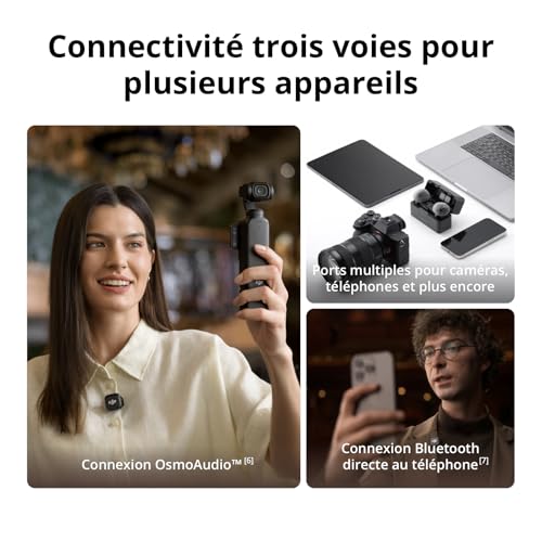 Émetteur DJI Mic 3 éliminez les mauvais sons de vidéos