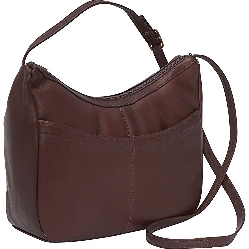 David King & Co. Top Zip Hobo 1034, Café, One Size
