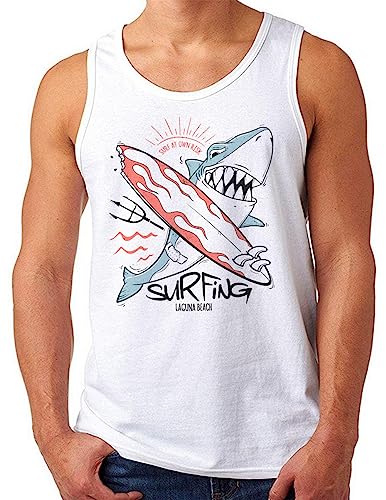 Débardeur OM3 Laguna Beach Shark imprimé Cali Sunshine unique