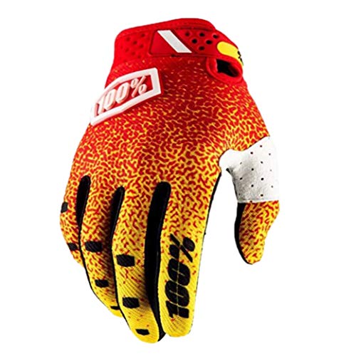 Guantes De Ciclismo Moda Color Mezclado Deportes Al Aire Libre Guantes De Carreras Fuera De Carretera Guantes De Bicicleta De Carretera Transpirables De Dedo Completo