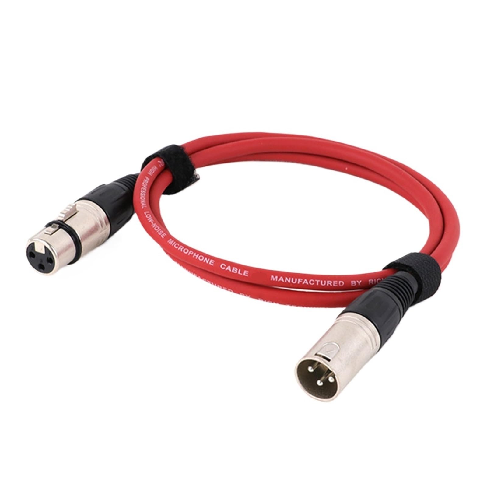 Cable de conexión de audio -Cables coloridos XLR macho a XLR hembra de 3 pines - Cable XLR balanceado for micrófono 0,3 M 1 M 2 M 3 M 5 M 8 M 10 M 15 M(Red,2m)