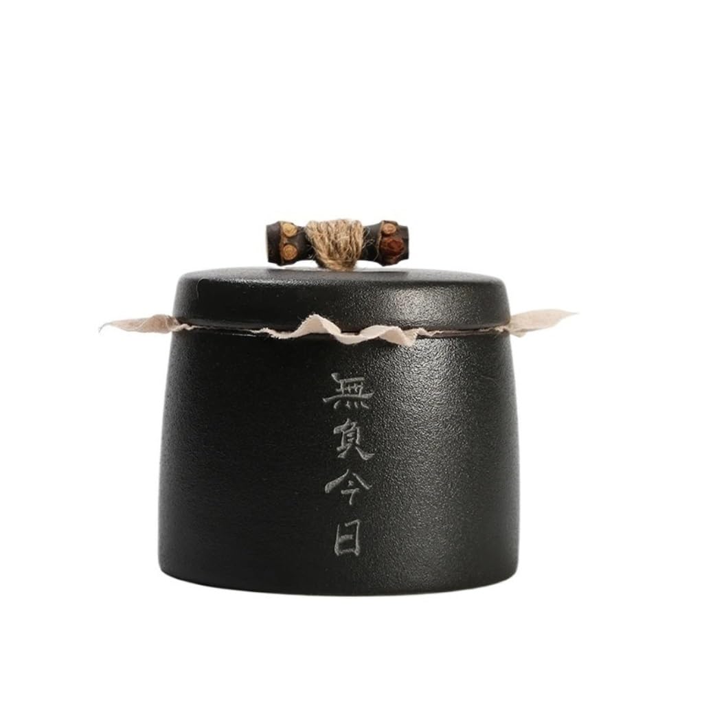 Lata de té Tarro de cerámica for Almacenamiento té, Recipiente Sellado for, Caja for, Tarro for el hogar, for Dulces Carrito de té(E)