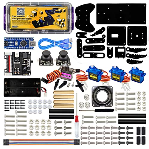 Lk Cokoino CKK0006 Robot Arm For Arduino, Smart Robot Building Kit That Can Memorize And Repeat Movements For Beginners/Teens/Adults To Learn Electronic thumb #6