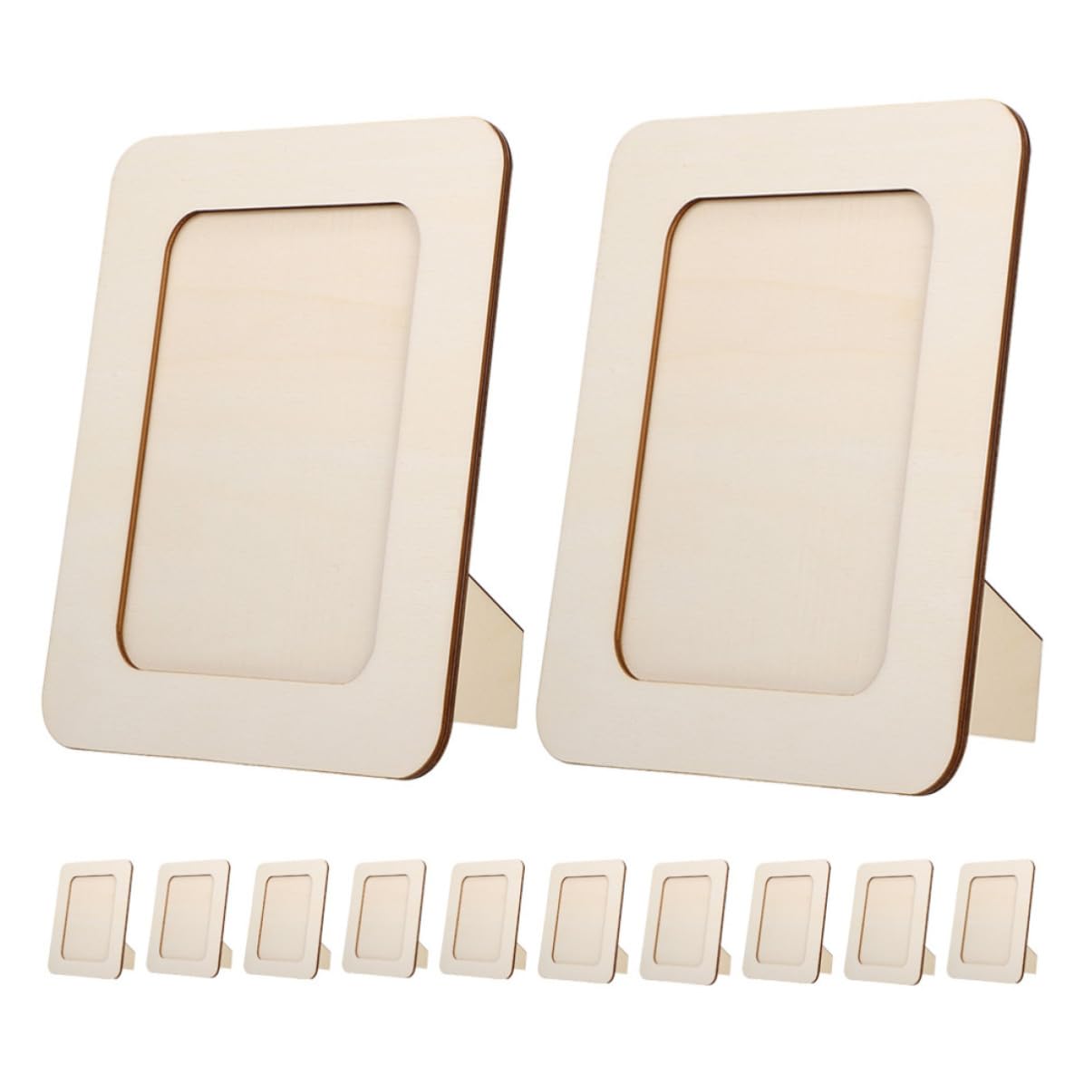Mipcase Marco de Fotos de Madera 12 Piezas para Mesa, Diy, Estable