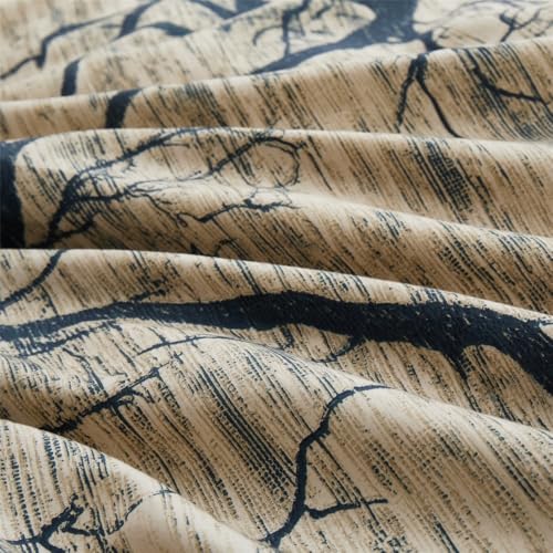 Housse de couette microfibre infroissable motif bois US Full - 4