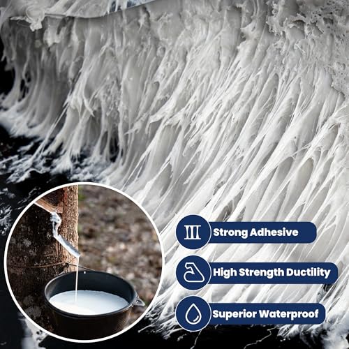 Image of Adhes Butyl Sealing Tape 2 inch x 33feet x 16Rolls, Waterproof Rubber Adhesive Repair Tape for Roof, Window, RV, Pipe, Gutter & Leak Fixing - Weatherproof & UV Resistant