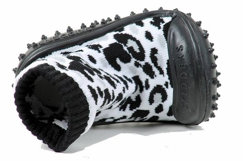 Skidders Infant Toddler Girl's Sneakers Black Leopard Shoes Sz: 8 (24 Months) #TOP4