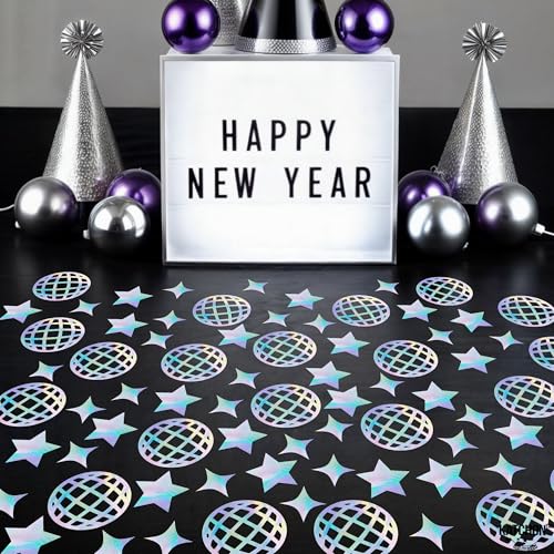 Image of KatchOn, 200Pcs Holographic Disco Confetti Iridescent Disco Ball Confetti for Graduation Party Supplies 2026 Prom Day Decorations Graduation Decorations 2026 Disco Table Decor