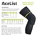 AceList 2 Packs (1 Pair) Protective Compression Wear - Men & Women Basketball Brace Support - Best to Immobilize, Strap & Wrap Knee for Volleyball, Football, Contact Sports