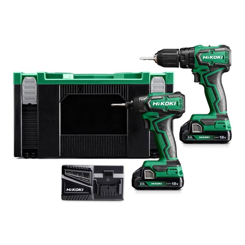 Combopack 2 outils 18V (DV18DD + WH18DD) (2x2,0 Ah) - HIKOKI KC18DDWGZ
