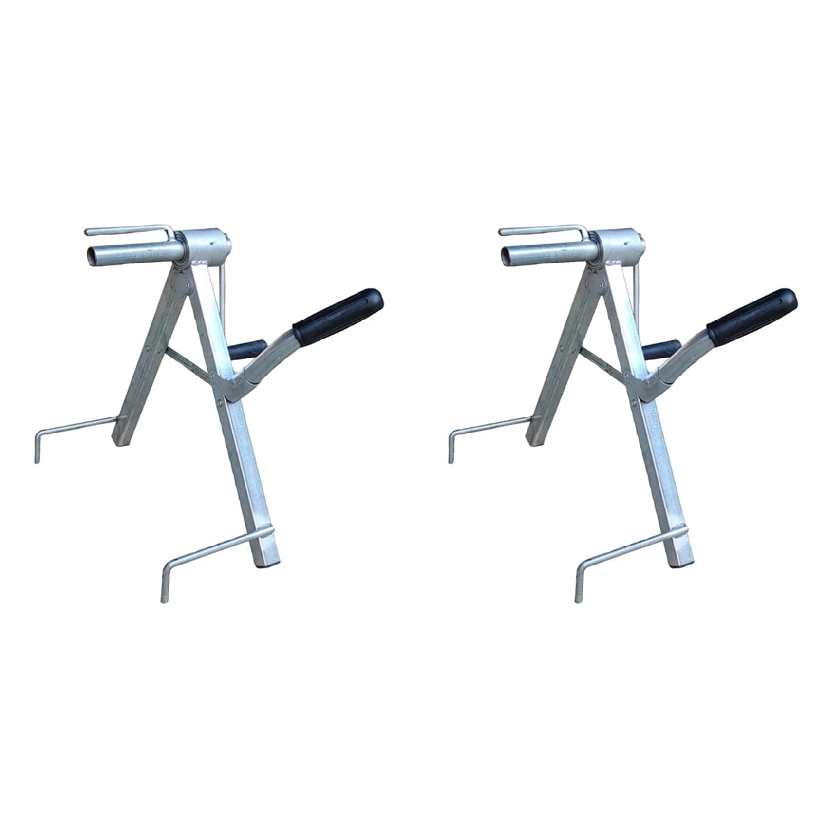 Jnchdghwa As Shown 2X Portable Fire Water Pipe Storage Device All Metal Hose Reel Tool Foldable Manual Pipe Winding Device