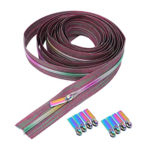 Curseur de fermeture éclair détachable POPETPOP en nylon et alliage pour couture, lot de 11 pcs