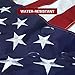 American Flag 4x6 FT Embroidered Stars, Sewn Stripes, Brass Grommets USA US Flag Polyester Long Lasting for Outdoor Use