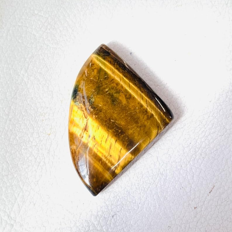 Gemme œil-de-tigre naturel de qualité supérieure 46x31mm - 6