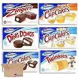 Tribeca Curations | Snack Cake and Cupcake Lovers Variety Pack | 6 Different Flavors | 54 Cakes...