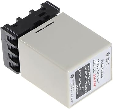 Automatic Water Level Relay 220V 8-Pin for C61F-GP Controller, Floatless Pump Switch 5A, ABS Metal Housing for Industrial Tank