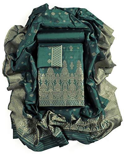 Sun Fashion And Lifestylewoven dress material for women (Jacquard 1; Free Size)