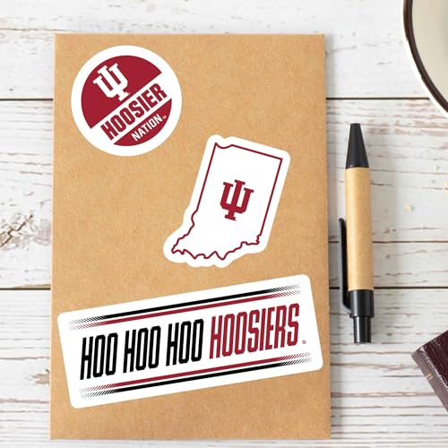 Autocollants Indiana University vinyle imperméable vitre et auto - 6