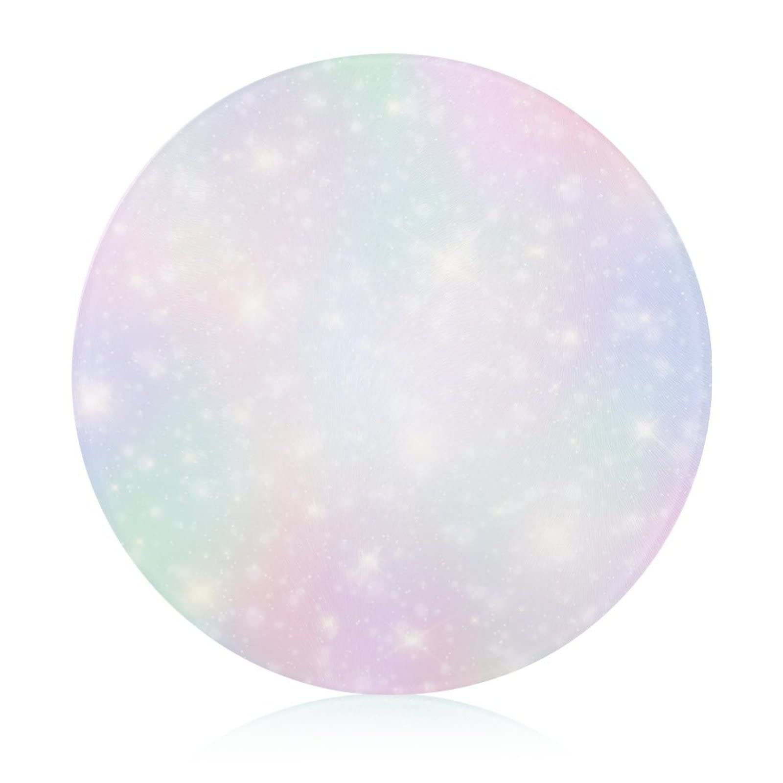 Planche en verre haut de gamme plateau décoratif à paillettes brillantes 20 cm
