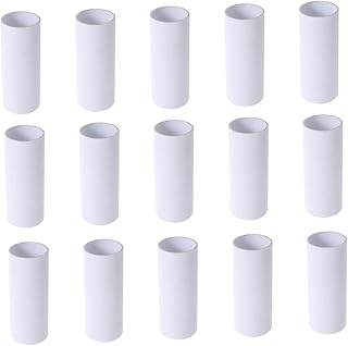 TEHAUX 20 Pçs Rolo De Papel Higiênico Vazio Rolo De Papel Higiênico Arte Artesanato Desenhos Tubos De Envio De Documentos Rolos De Envio De Documentos Kraft Tubos De Papelão Papelão 15C