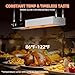 Fajiduo Food Heat Lamp, 24 Inch Commercial Food Heat Lamp Strip Heater, Stainless Steel Heat Lamp for Food, 750W Infrared Food Warmer for Buffet, Cafeteria, Restaurant, Kitchen
