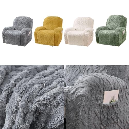 Housse de chaise élastique en jacquard (Lot de 4) pour fauteuil de salon - 7