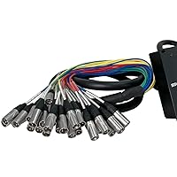 Vista 3 de Seismic Audio - SARMSS-32x1010-32 Canales XLR TRS Combo Splitter Snake Cable - Dos troncos XLR de 10