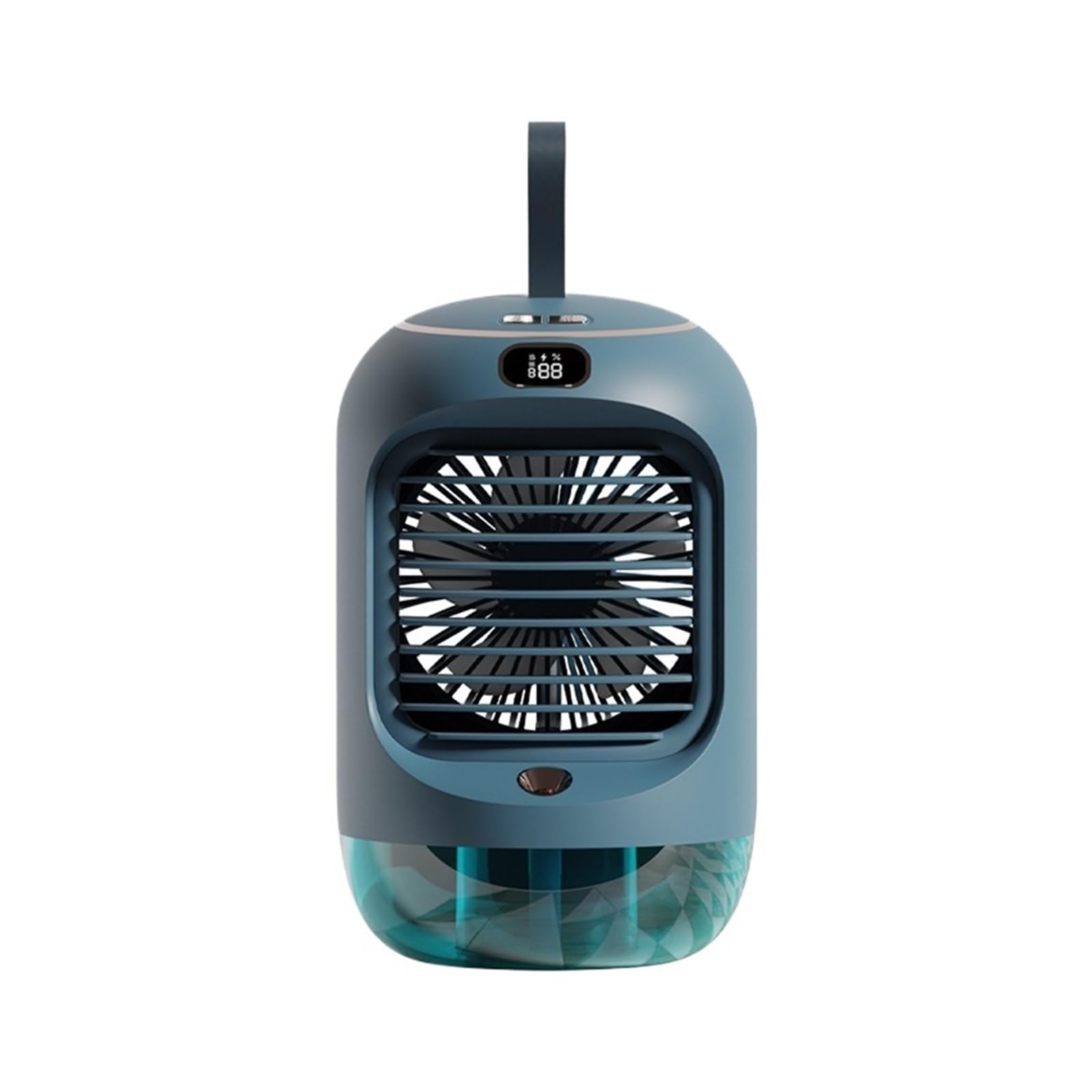 Cczrd Green 3600Mah Portable Desktop Fan Usb Rechargeable Household Desk Mute Air Cooler Conditioner Mini Electric Mist Humidifier Hydrocooling Fans Airflow Comfort Refreshing Breeze(Green 3600Mah)