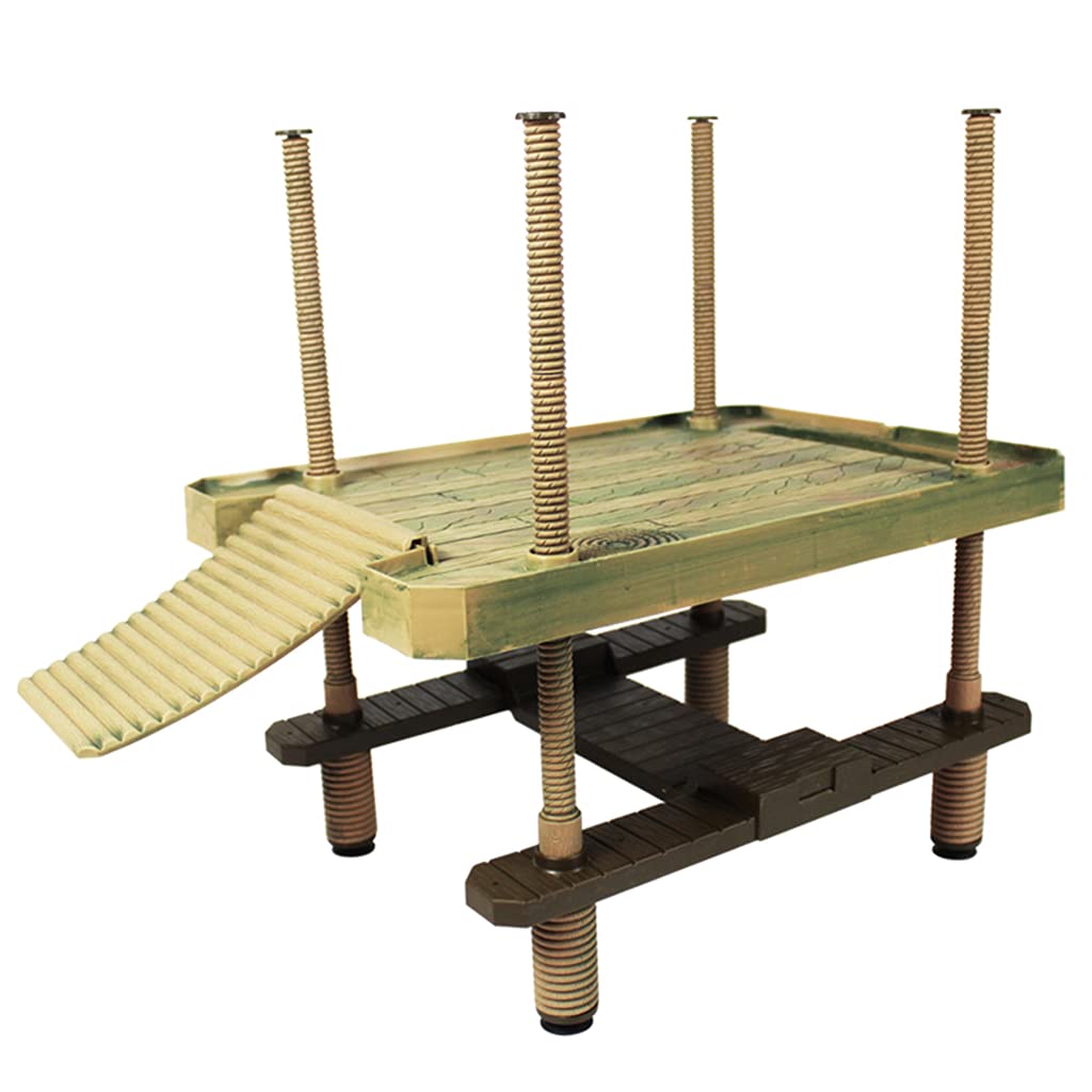 Grotte pour tortue grimpante et accessoires de jeux pour grand réservoir