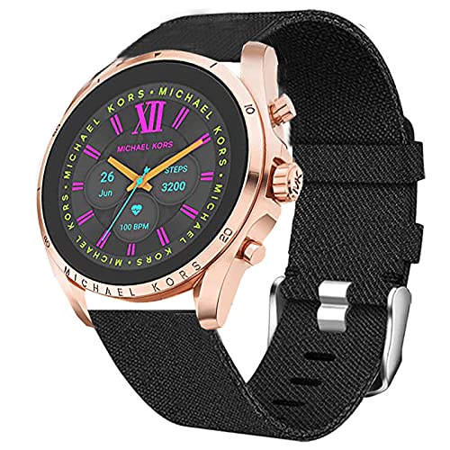 Giaogor Correa compatible con MK gen 6 Bradshaw 2021, correa de repuesto de nailon para reloj inteligente Michael Kors Gen 6 Bradshaw, Nailon