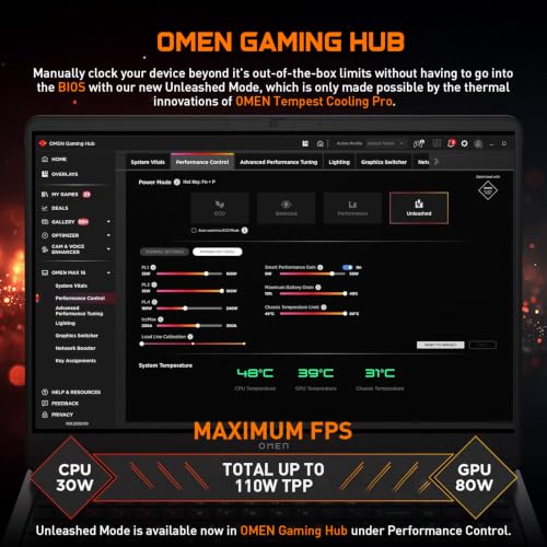 Image of HP OMEN 16 inch Gaming Laptop with Intel Ultra 9 285H & RTX 5070, 64GB + 2TB