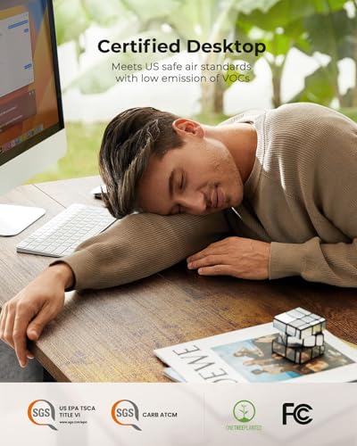 Image of Marsail Standing Desk,Home Office Adjustable Heights Table,Stand Up Desk,63x24 Desktop Sit Stand Gaming Computer Deskfor Study,Writing with 4 Memory Presets,Headphone Hook,Cable Organizer,White