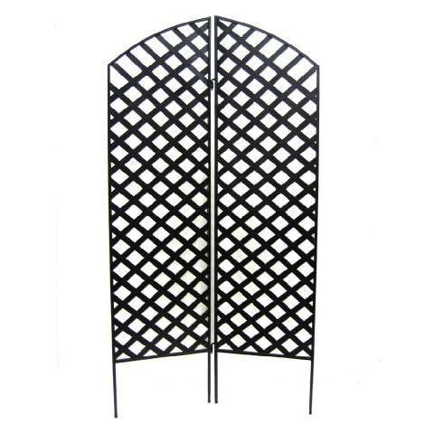 Two Piece Interlocking Lattice Work Garden Screen Cover