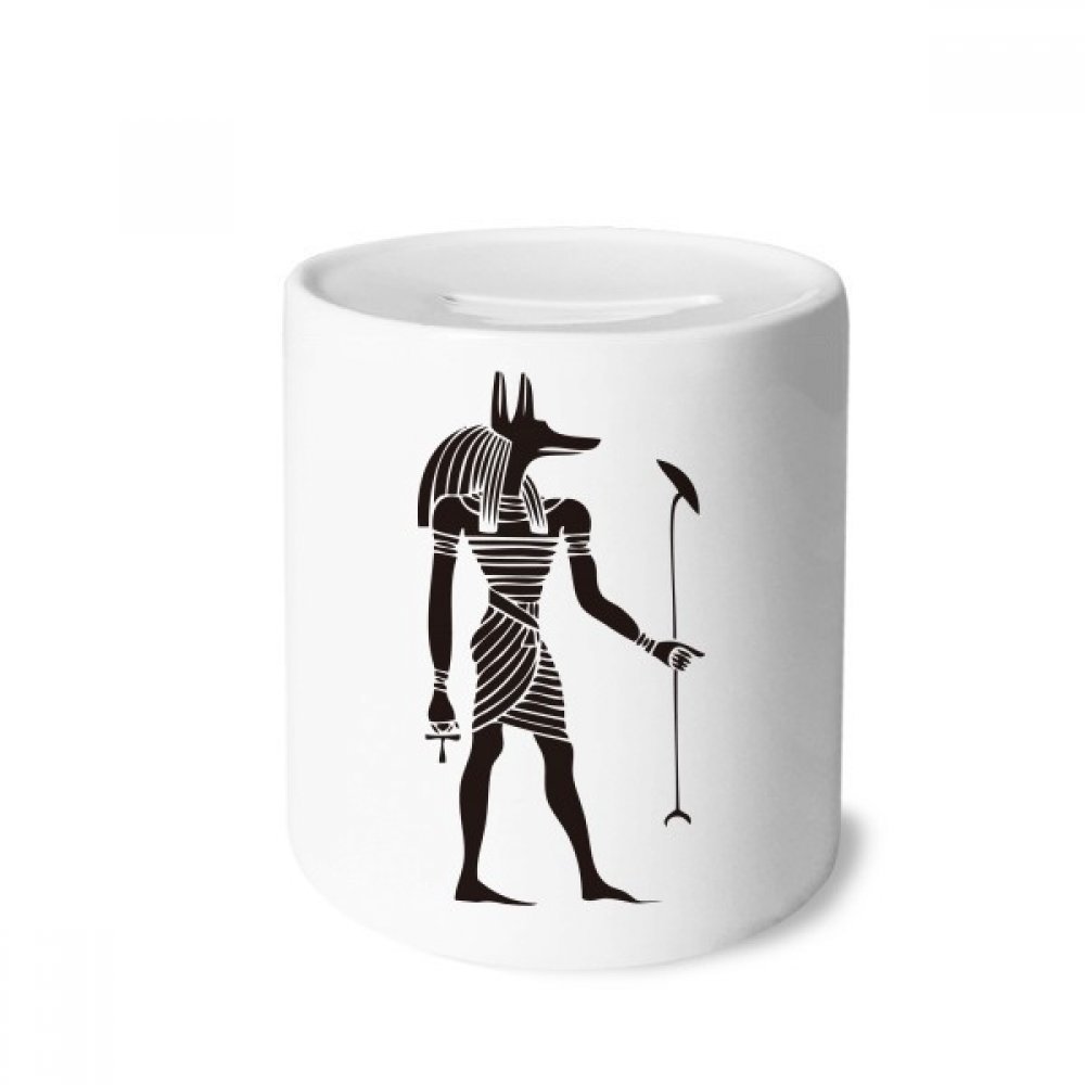 Tirelire égyptienne Anubis céramique haut de gamme fresco multicolore DIYthinker - 4
