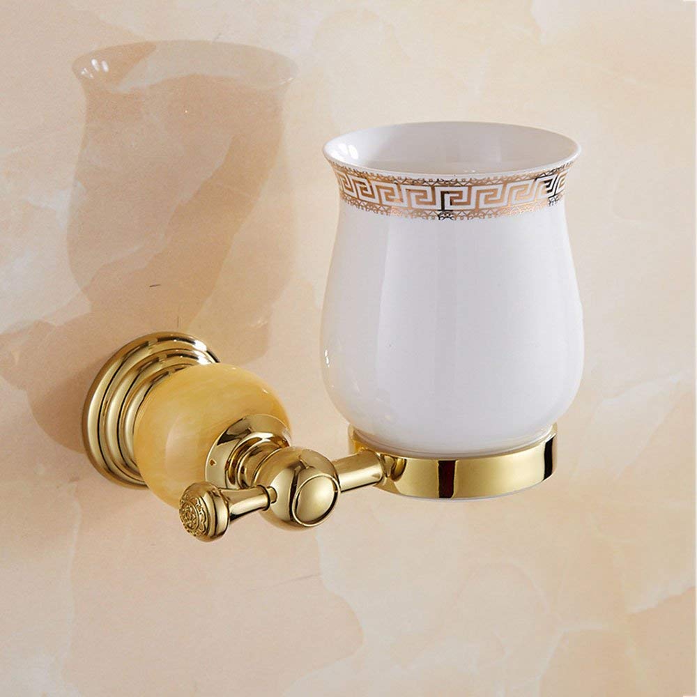 Tasse de brosse à dents murale pour salle de bains rétro