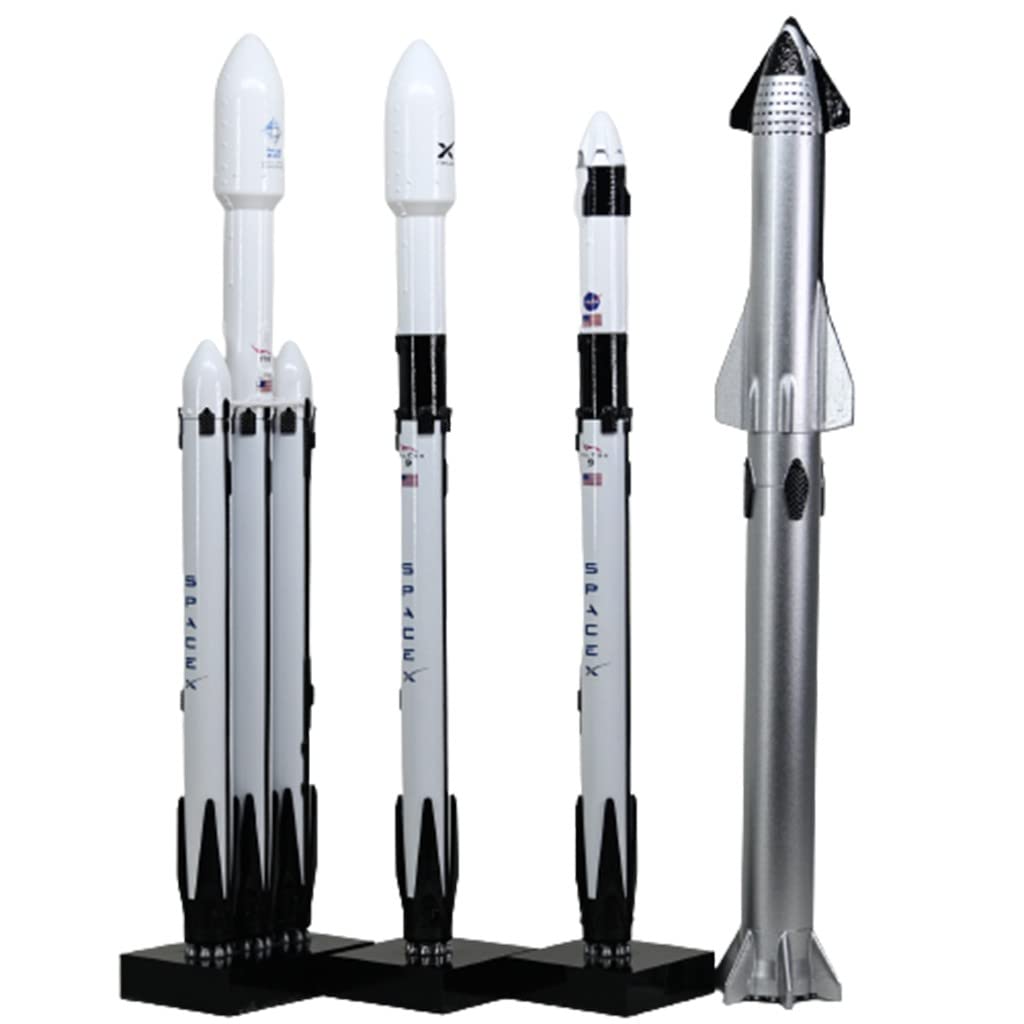 Modelo De Cohete La Serie Falcon, Simulación 1: 233 Falcon 9 Aeroespacial De Nave Espacial De Cohete Pesado Starship Modelo 1: 375 Regalo para Entusiastas Aeroespaciales