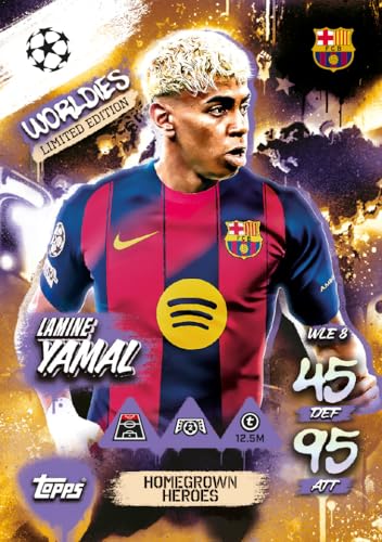 Image of Topps UEFA Champions League Match Attax 2025-26 Trading and Collectible Card Game (Booster Pack Worldies - Homegrown Heros)